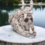 ESCULTURA GUERRRERO JAGUAR PERFIL