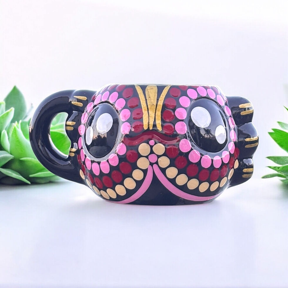 Miniatura: taza ajolote negro