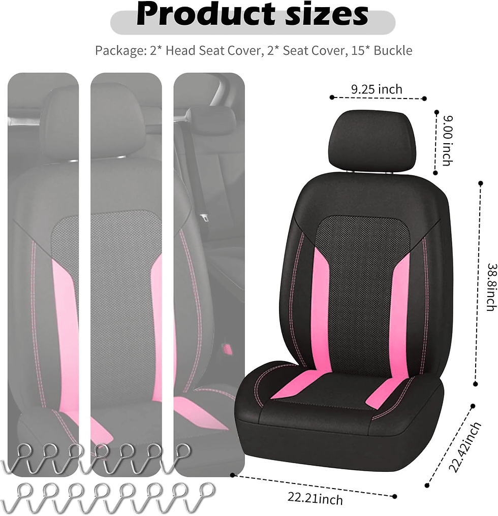 Thumbnail: Figpade Universal Car Seat Cover Breathable Mesh 2 Pack