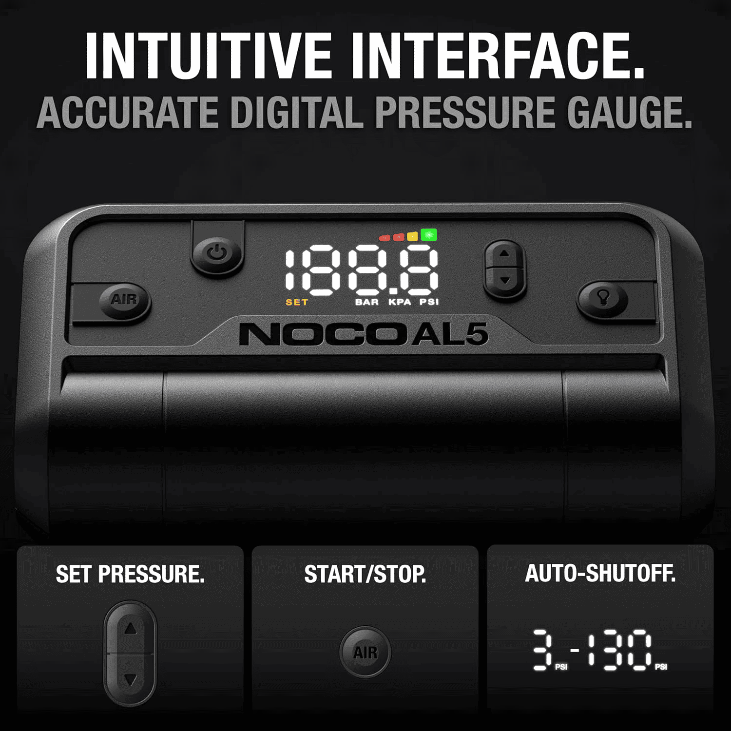 NOCO AL5 Portable Tire Inflator Air Compressor