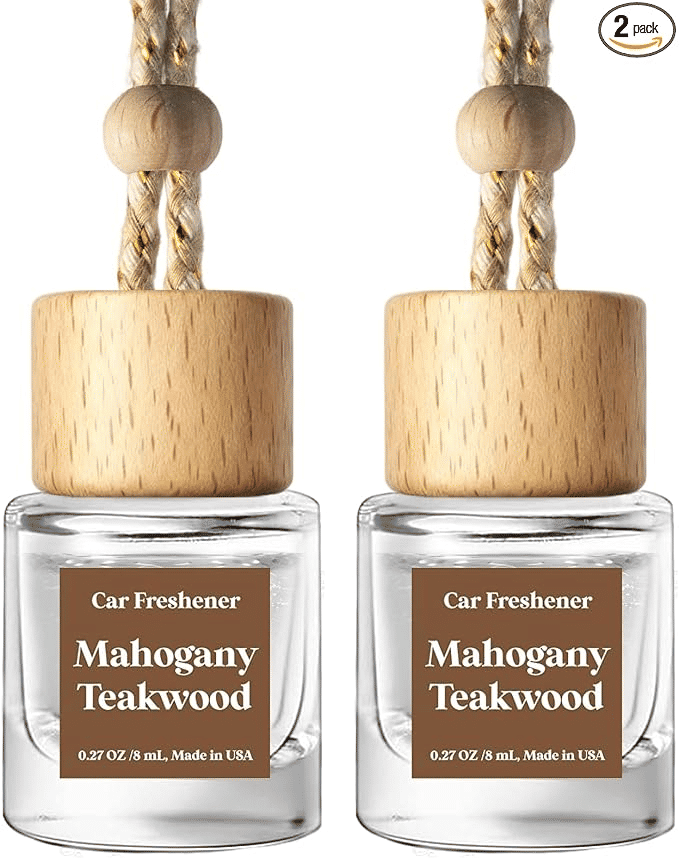 Thumbnail: C CLASSY Hanging Glass Bottle Car Air Freshener Diffuser 2 Pack