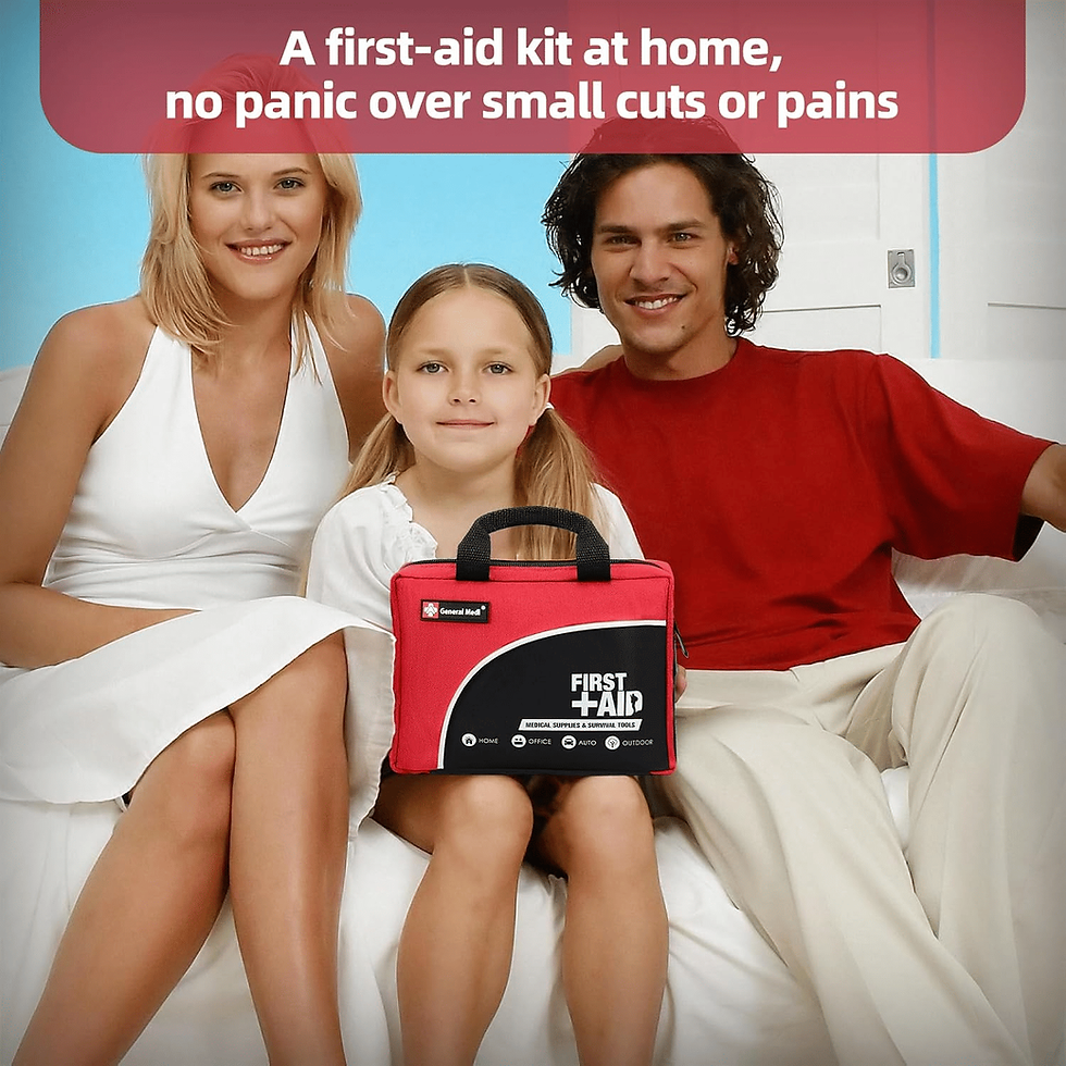 Thumbnail: General Medi 160 Piece First Aid Kit Red HAK-6953-R-160PCS