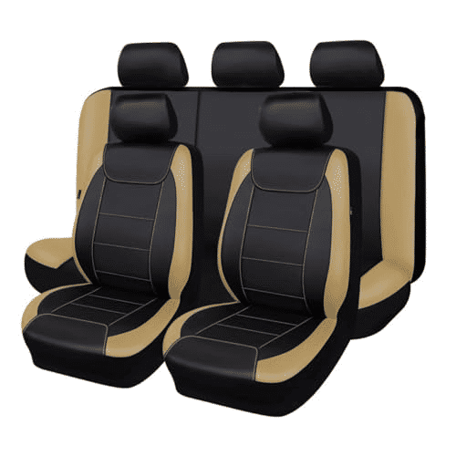 Thumbnail: Flying Banner Universal Carbon Fiber Leather Car Seat Covers