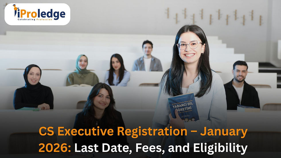 CS Executive Registration