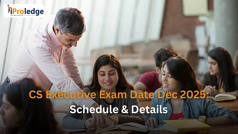 CS Executive Exam Date Dec 2025: Schedule & Details