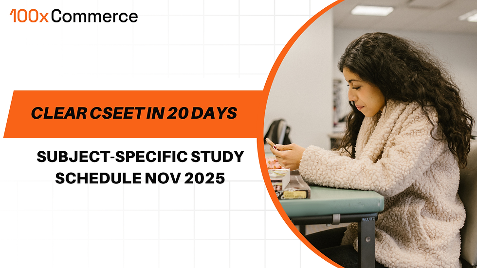 Clear CSEET in 20 Days – Subject-Specific Study Schedule Nov 2025