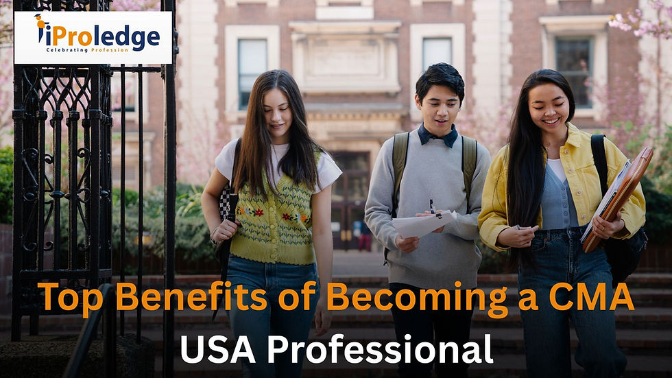 Top benefits of becoming a CMA USA professional, including higher salary, international opportunities, career growth, and management accounting expertise.
