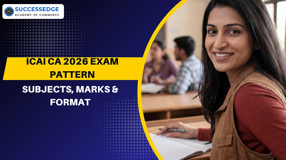 ICAI CA 2026 Exam Pattern: Subjects, Marks & Format