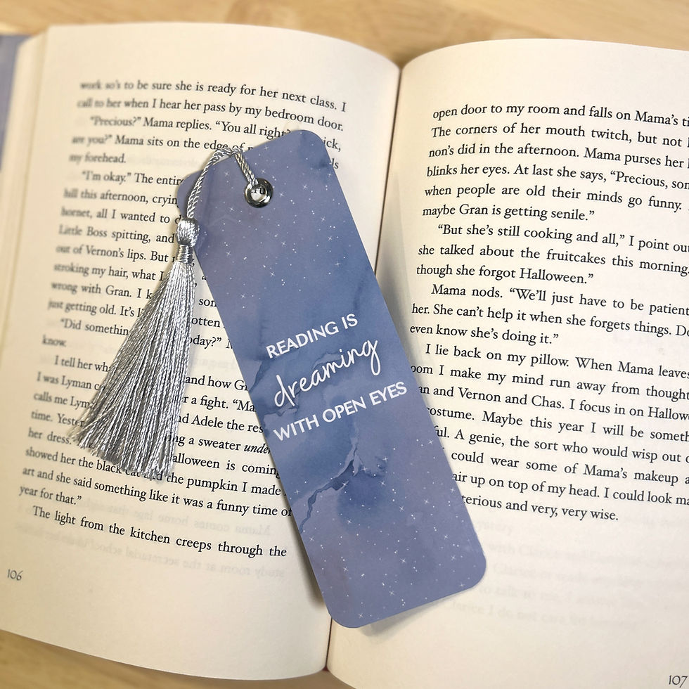 Handmade "Reading is Dreaming" Bookmark