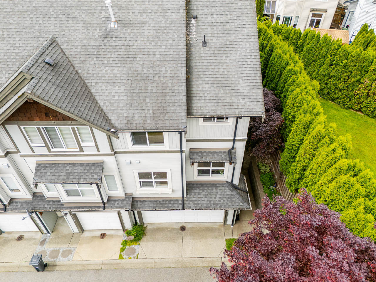 Private entrance of renovated corner unit townhouse at 117 1055 Riverwood Gate.
