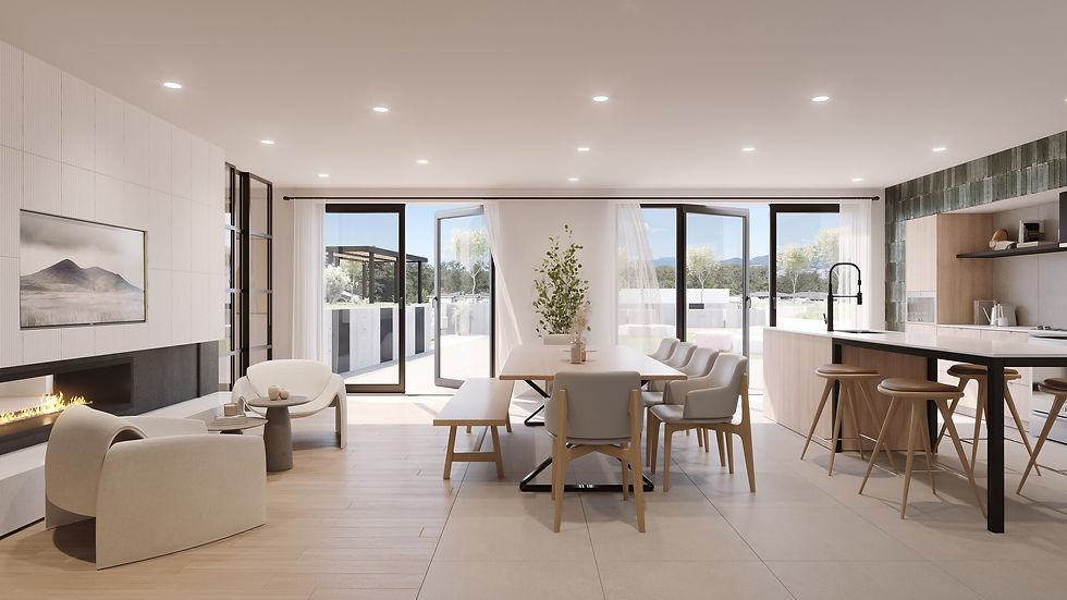 Social dining lounge amenity with full kitchen at Porthaven Port Coquitlam
