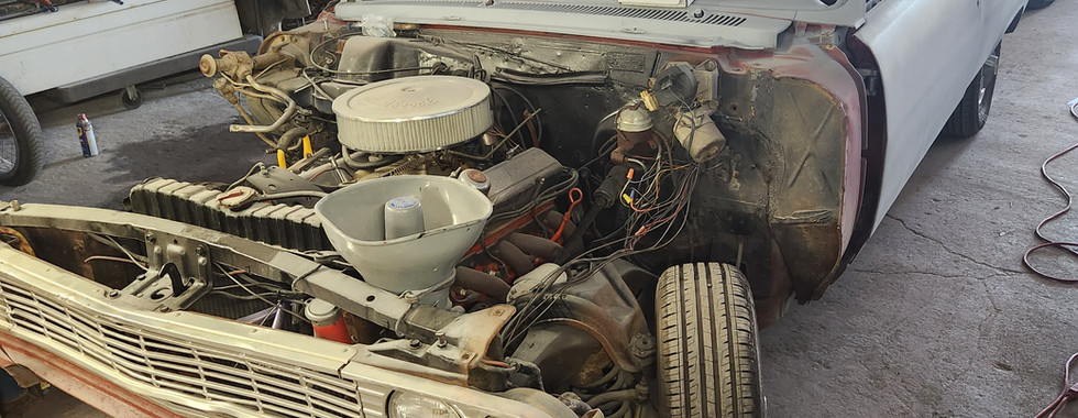 Ted Goss' 1964 El Camino project during restoration