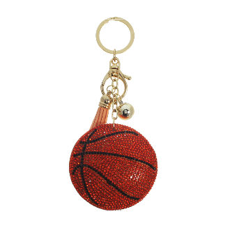 Basketball Bling Keychain