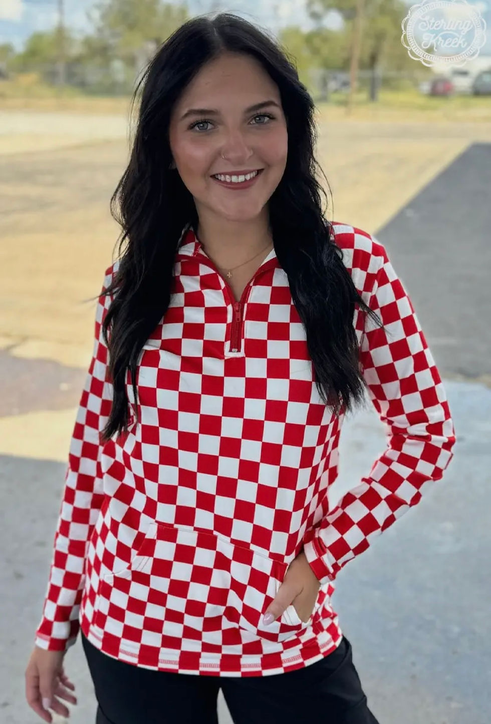 Pep Rally Check Pullover 