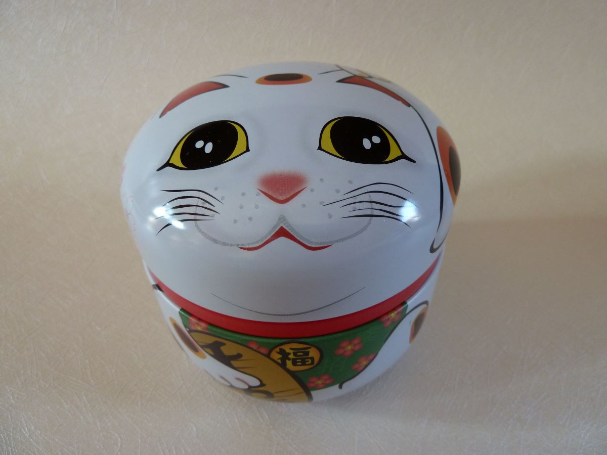 Teedose Hergestellt in Japan Manekineko Glücksbringer