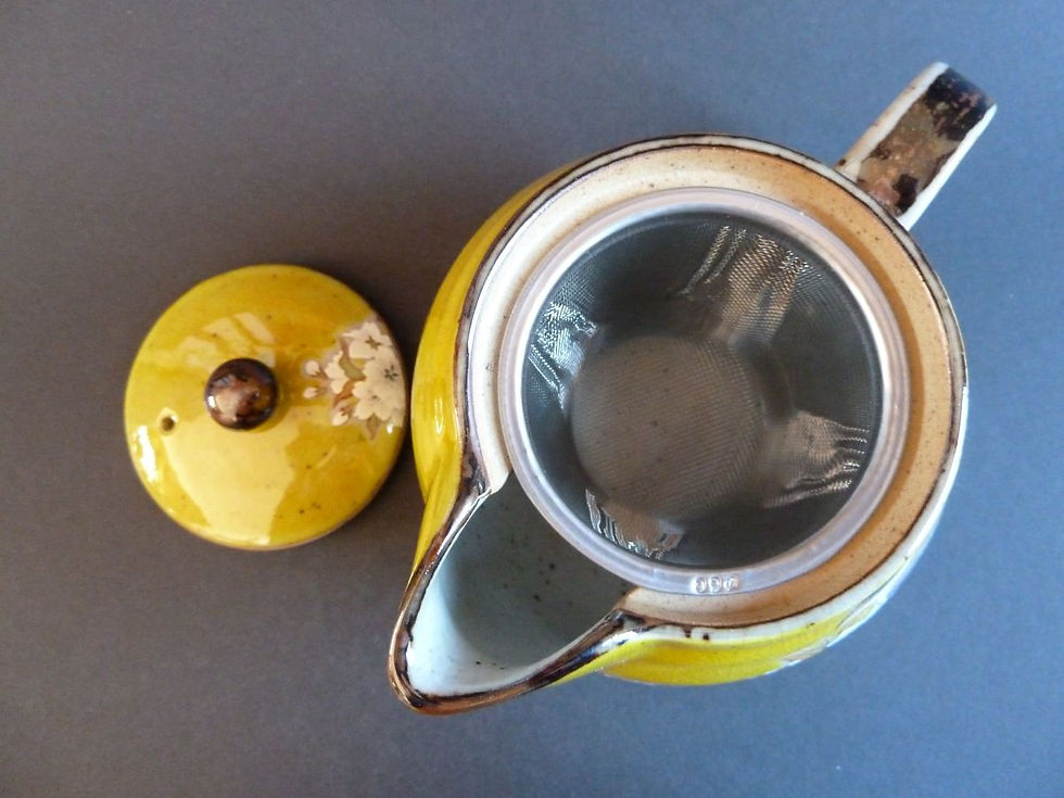 Miniaturbild: Japanische Teekanne,Kyusu,Kutani-yaki,Teapot,Kunsthandwerk,Kirschblüten,Vögel