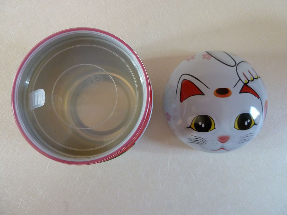 Miniaturbild: Teedose                           Hergestellt in Japan  Manekineko Glücksbringer