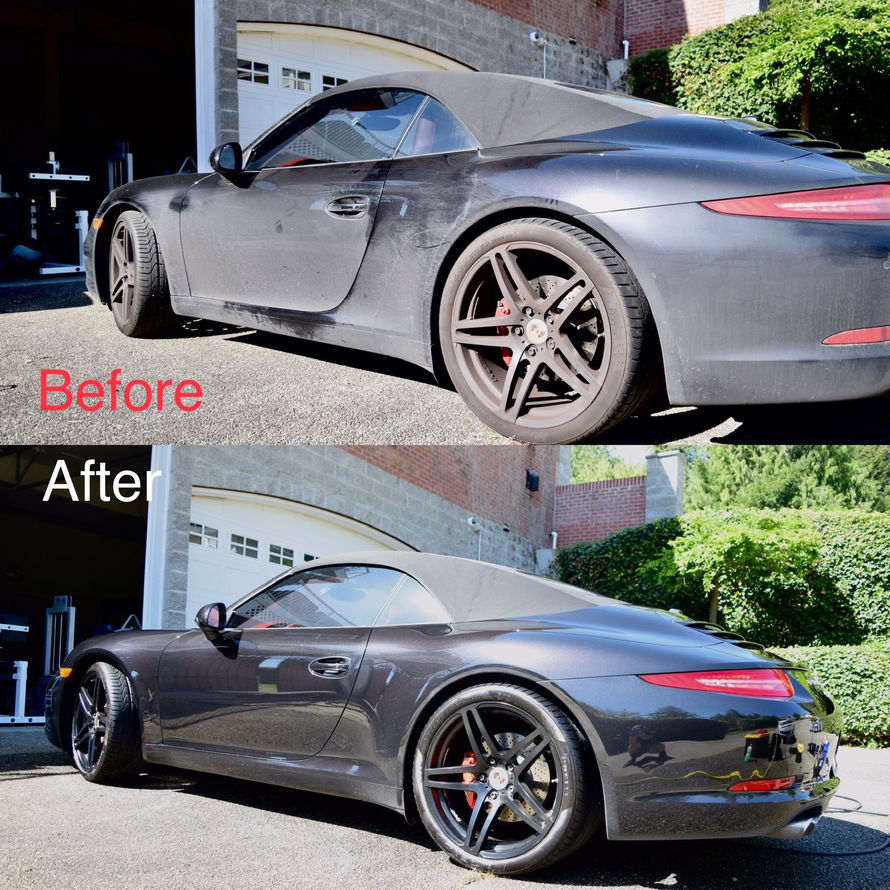 Exterior mobile detail in Sumner WA by Hoch Auto Detailing