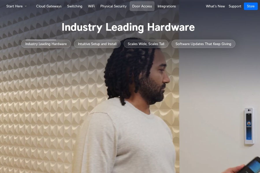 Screenshot of Door Access page on ui.com