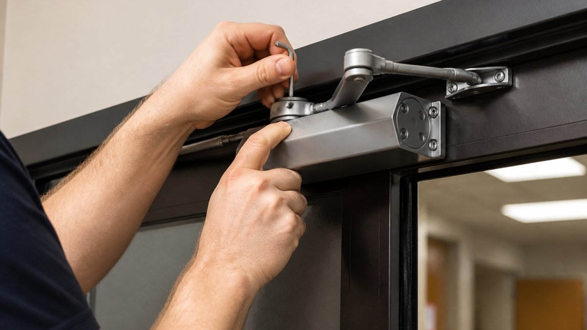 How to Adjust Commercial Door Closer Spring Tension