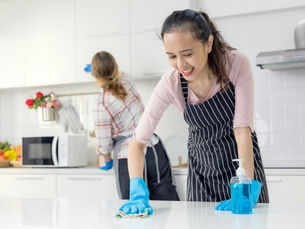 kitchen counter cleaning