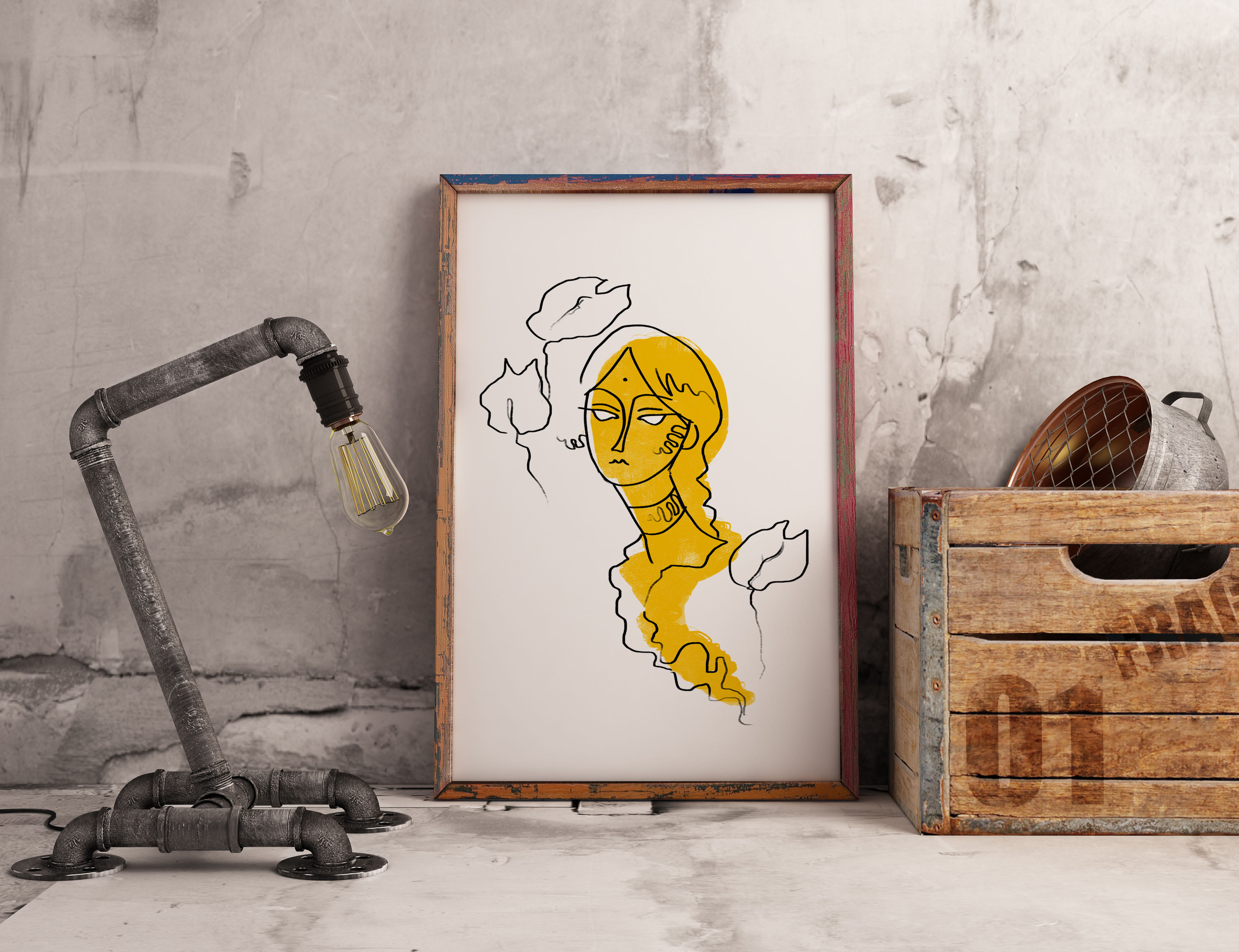 Indian Lady A5 Print