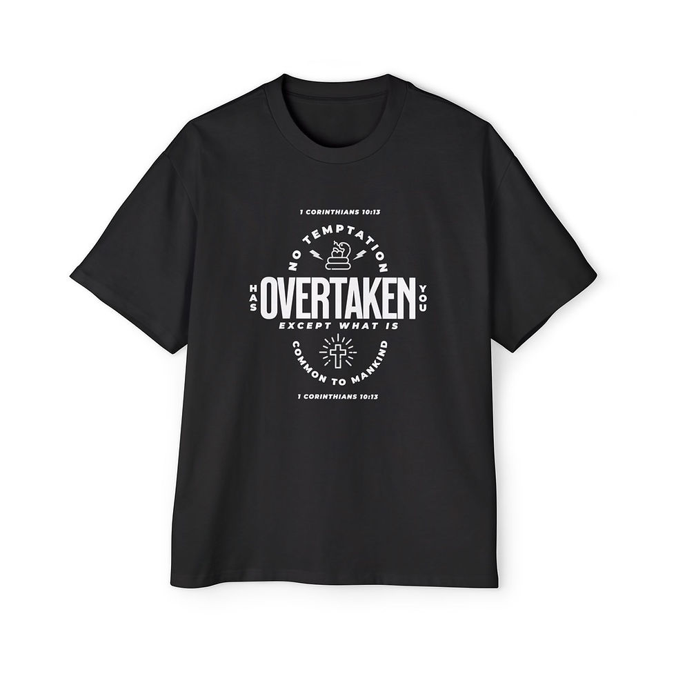 Thumbnail: Men's Oversized Boxy Tee - No Sin have Overtaken