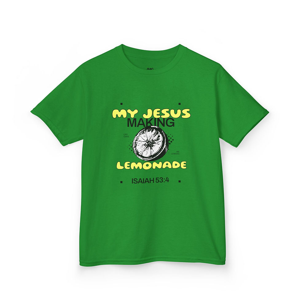 Thumbnail: Kid's Heavy Cotton Tee - My Jesus Making Lemonade