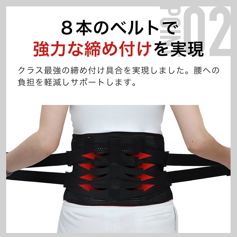サムネイル： 腰サポーター プレミアム ハード  腰用ベルト