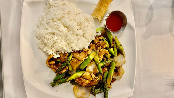 Asparagus W/Chicken in Black Bean Sauce