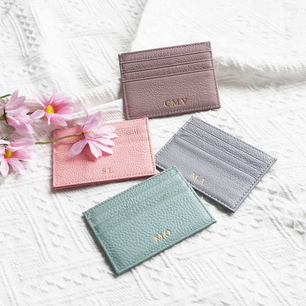 The Windsor Personalised Leather Card Holder