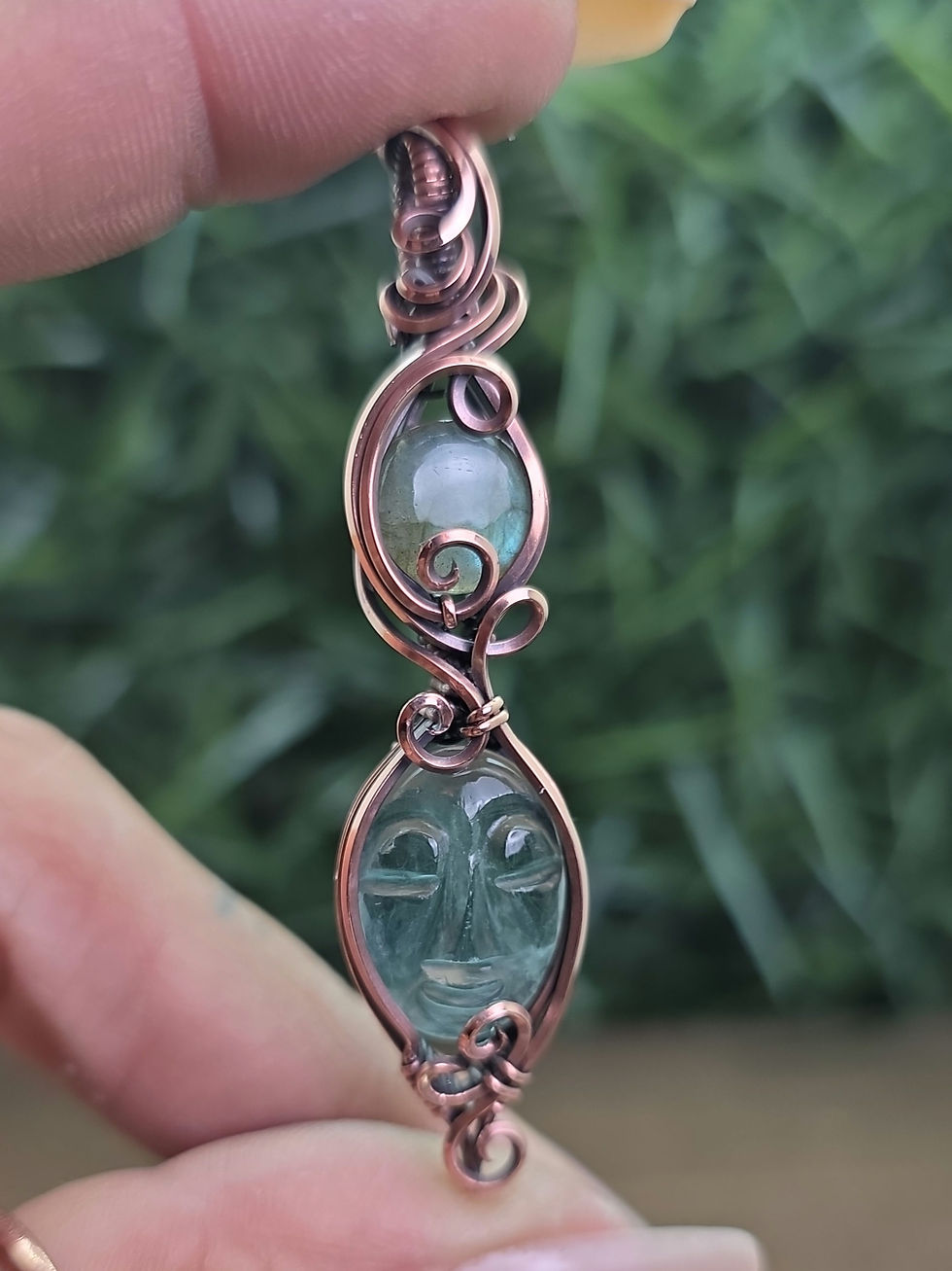 Thumbnail: 18" FLUORITE + LABRADORITE (Third Eye Chakra) clarity & transformation
