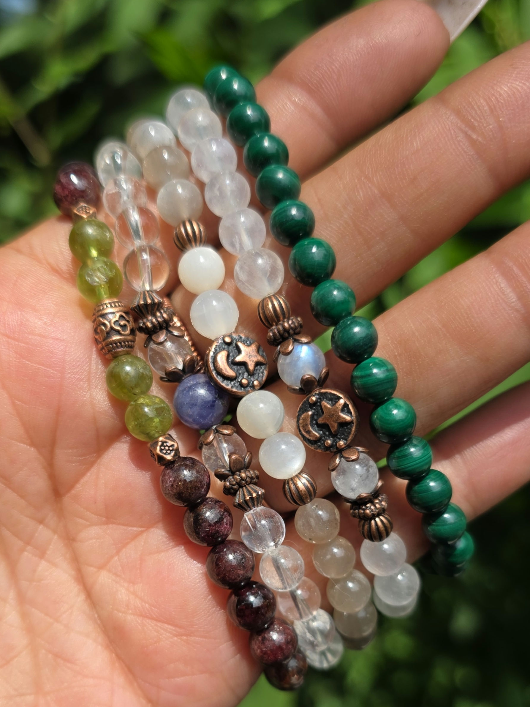 6mm Stretchy bracelets (size large) 7/8"