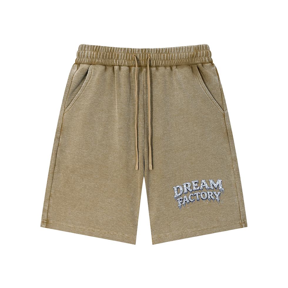 Thumbnail: Mineral Wash Waffle Knit Shorts