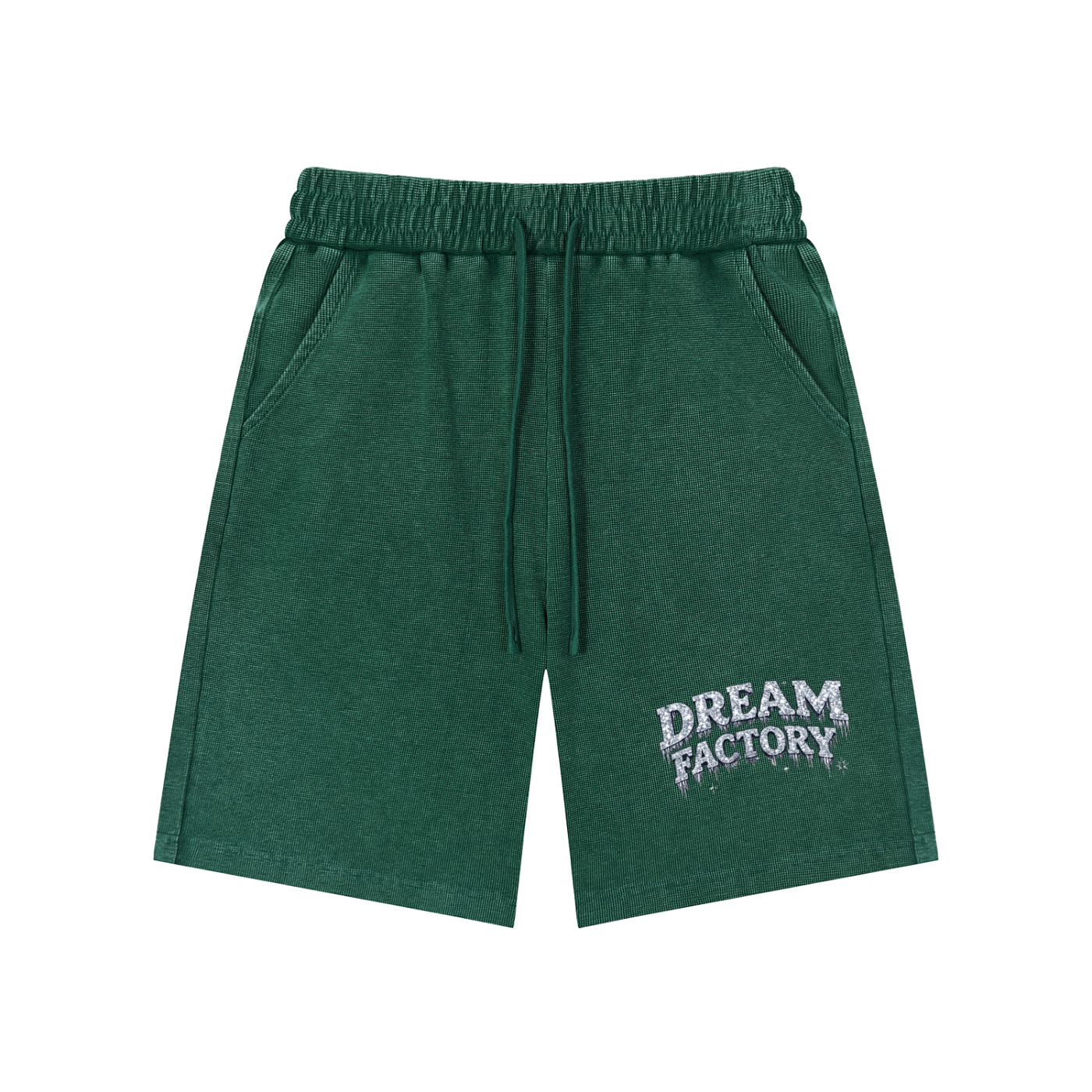 Mineral Wash Waffle Knit Shorts