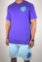 Purple and Blue Short Set