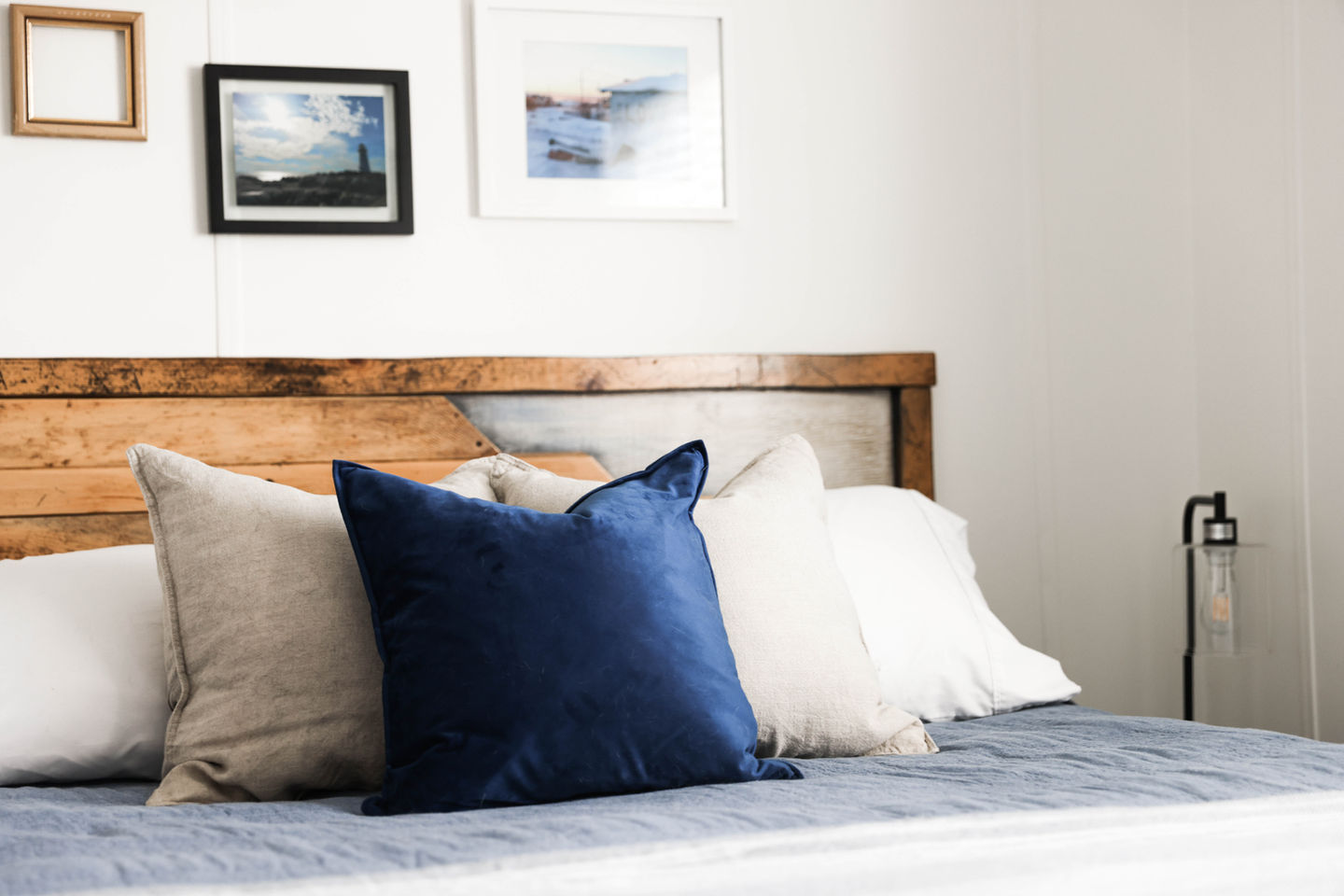Guest bedroom professionally  decorated in Yellowknife.