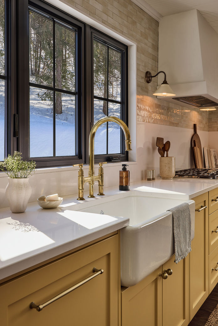 Modern kitchen sink by a Toronto branding photographer.
