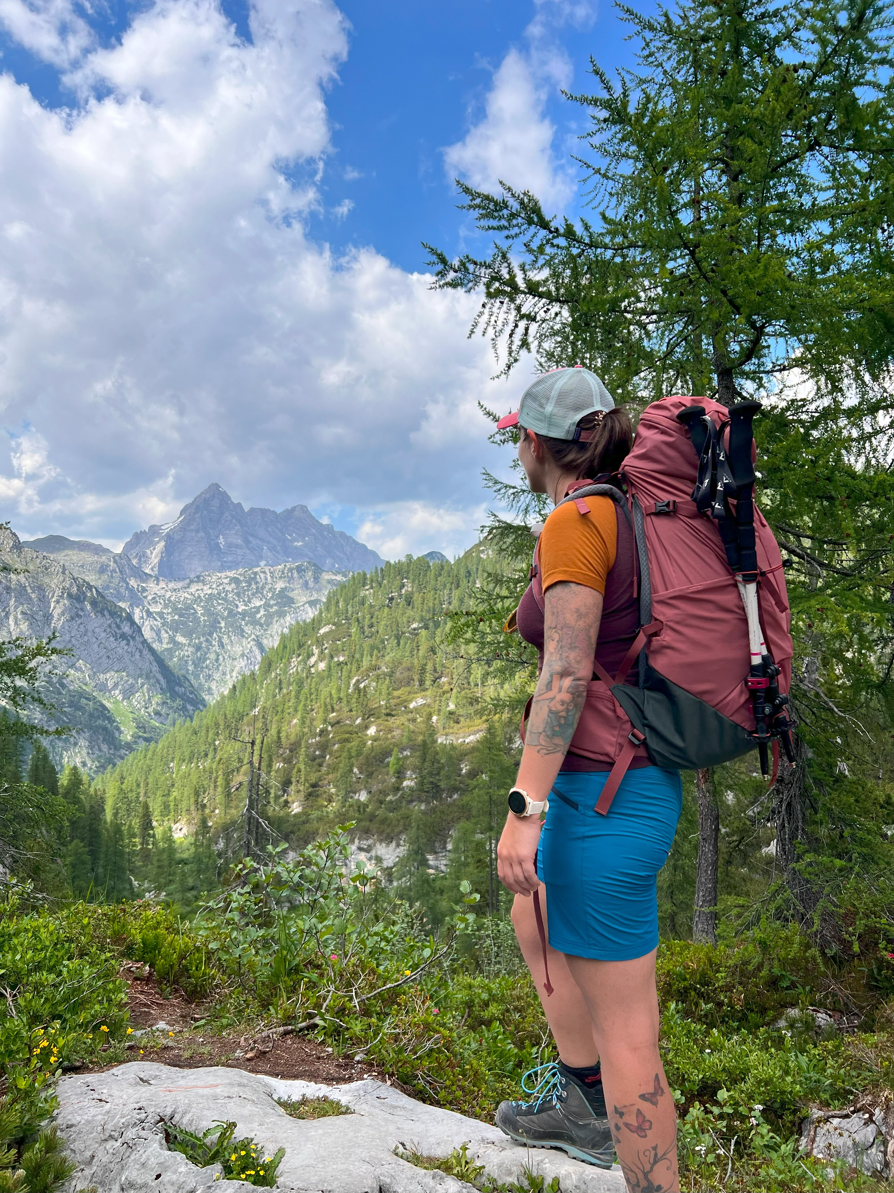 Ein letzter Blick auf Watzmann kur vor dem Kärlingerhaus