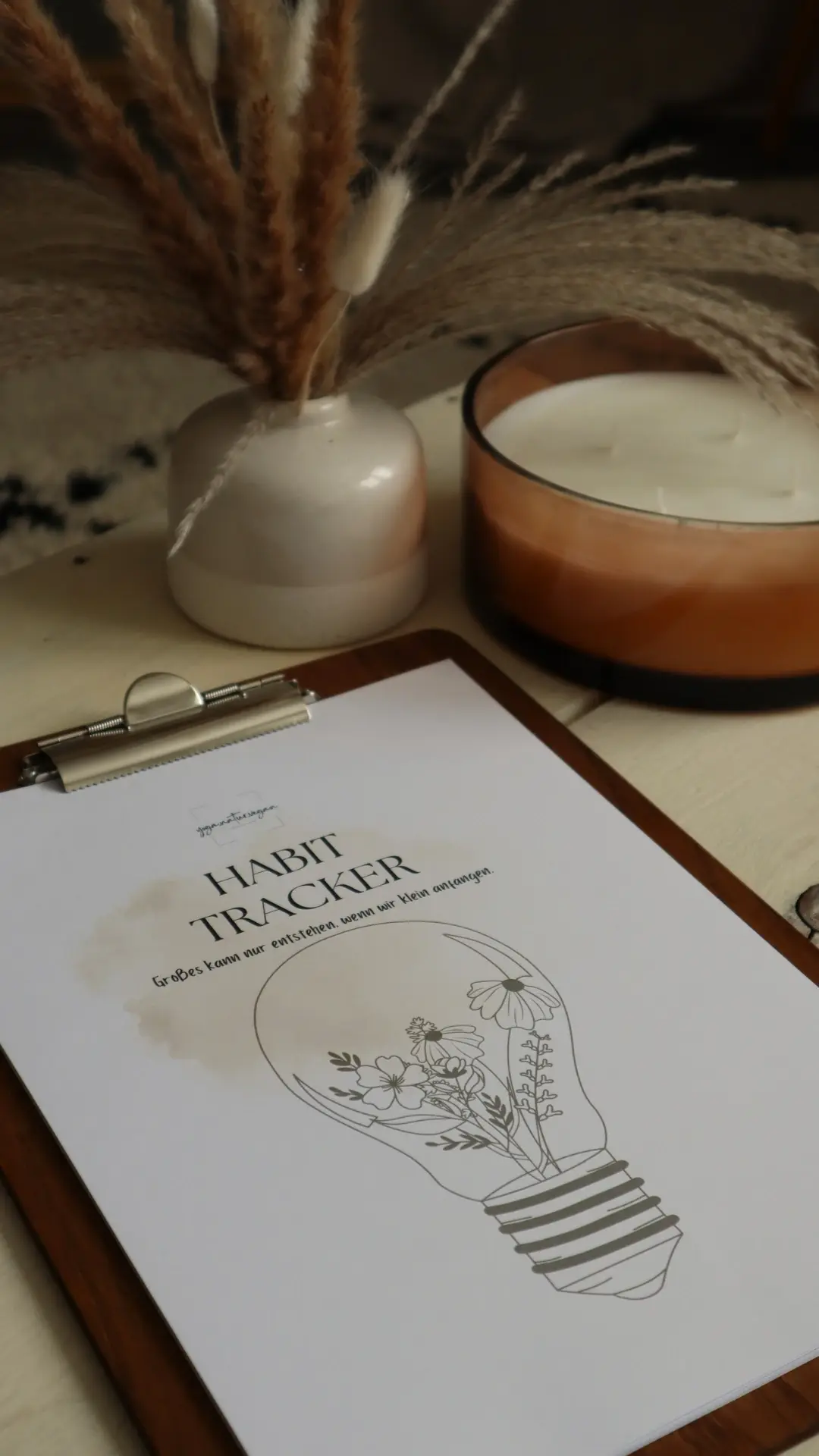 Habit Tracker Deckblatt