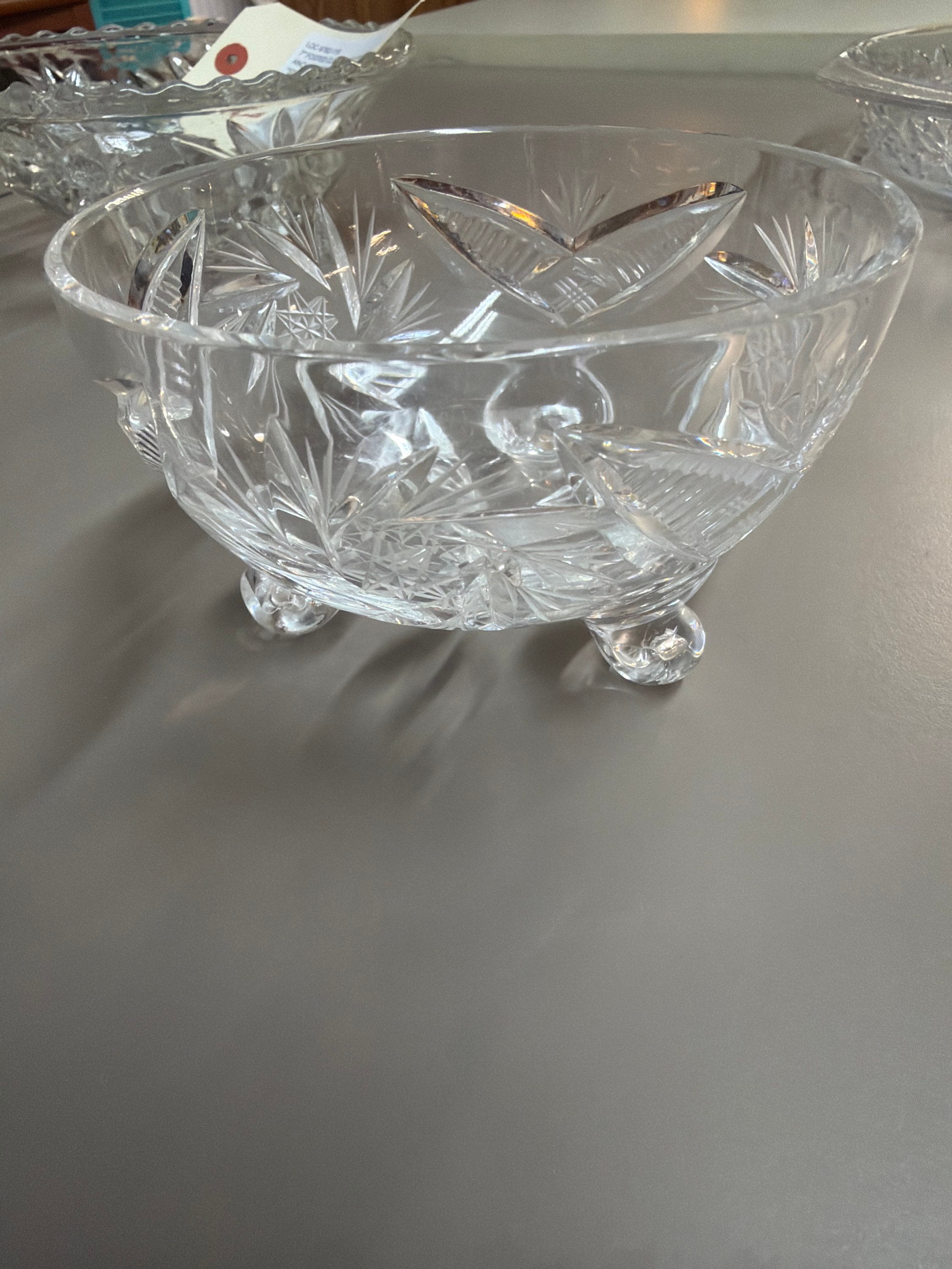 5" LEAD CRYSTAL FOOTED  BOWL