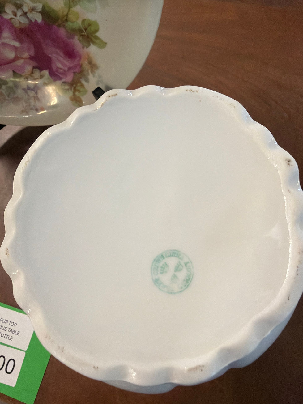 Thumbnail: ANTIQUE BISCUIT HAR WITH LID HAND PAIRS ORUSSIA PORCELAIN. RANHOLD SCHLEGALMIT H