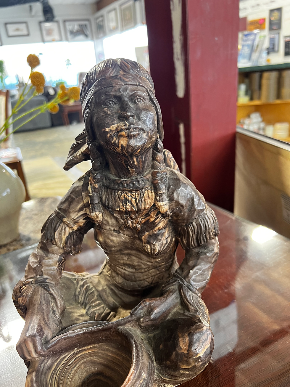 Thumbnail: NATIVE AMERICAN CHIEF CLAY POTTERY