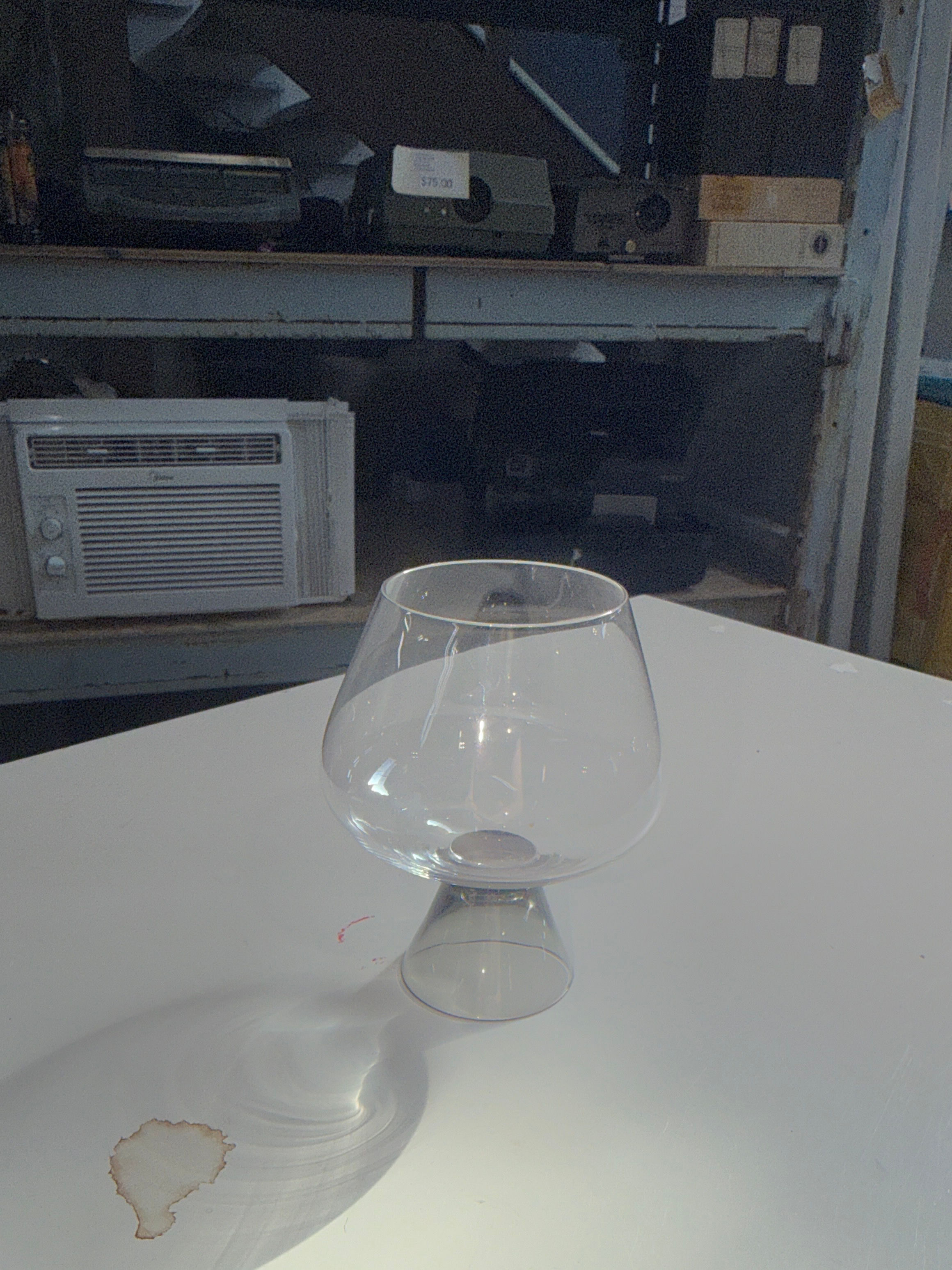 4.5" BRANDY GLASS MCM ROSENTHAL SMOKE FORTUNE 