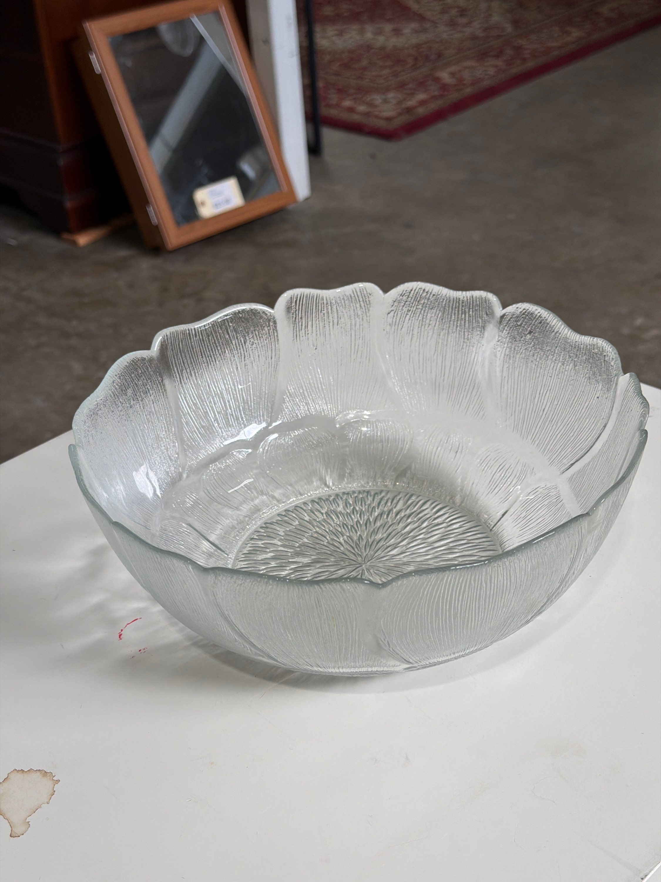 10" PRESS GLASS ARCIRC " SUNFLOWER"
