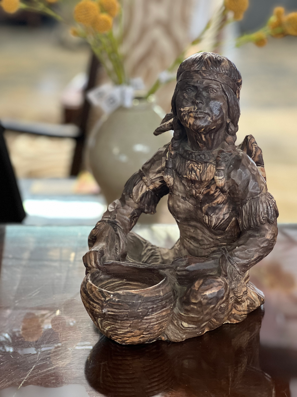 Thumbnail: NATIVE AMERICAN CHIEF CLAY POTTERY
