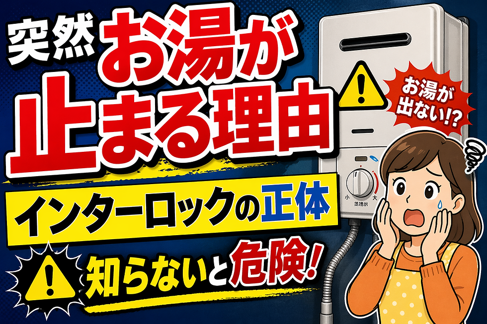 湯沸し器の使用上の注意点｜インターロックが作動する原因も解説