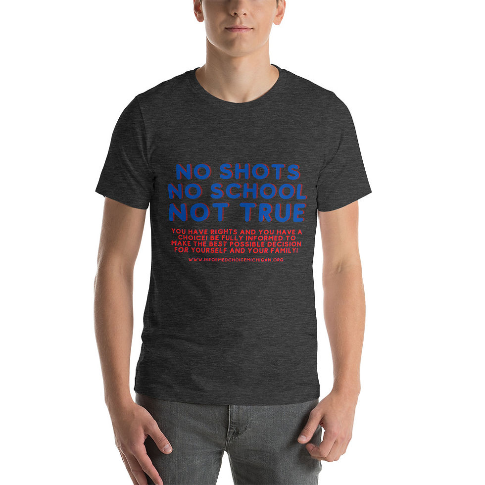 Thumbnail: No Shots, No School Not True Unisex T-Shirt