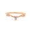Thumbnail: 18KT ROSE GOLD DIAMOND ACCENT CONTOUR BAND