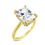 Thumbnail: 4.01CT ELONGATED RADIANT DIAMOND SOLITAIRE ENGAGEMENT RING WITH UNDERHALO 18KTYG